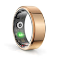Miniatyrbild 1 av 5: Smart Ring för Blodtryck, Hälsa och Aktivitetsmätning - Blodsocker, Sömn, Hjärtfrekvens, 100% Ny (FMY) gold 9