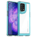 Pikkukuva 1 / 5: Tpu + akryylihybridikuori Oppo Find X5:lle, riippumattomat painikkeet iskunkestävä suojakotelo (FMY) Transparent Blue