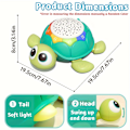 Miniatyrbilde 5 av 5: 1 stk Musikk Skilpadde Leke Med Lys Lyd Utdanningsleke (FMY) 1pc-Turtle Musical Toy