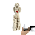 Miniatyrbillede 1 af 5: Engle Resin Havefigur til Haven Langvarig Resin Engel Dekoration Havefigur Kreativ Engel Resin Figur til Mor Søster Datter (FMY) B
