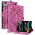 Miniatyrbillede 1 af 5: Til Lenovo Tab M11 Plus/ Tab K11 Plus Etui Læder Stand Tablet Cover Blomst Kat Kort Slots (FMY) Rose