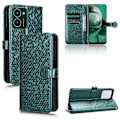Pikkukuva 1 / 5: Pistekuvioitu nahkakotelo HMD Pulse Pro / Pulse / Pulse+ -puhelimelle (FMY) Green