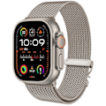 Pikkukuva 2 / 2: Apple Watch Series 10 46mm:n korvaava Milanese-verkko ruostumattomasta teräksestä valmistettu ranneke (FMY) Titanium