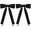 Miniatyrbillede 1 af 5: 2-pak Western Slips Til Mænd Kentucky String Tie Clip On Bow Ties Colonel Sanders Sort Cowboy Bow Tie Party Sort One Size (FMY)