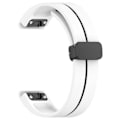 Miniatyrbilde 5 av 5: Urklokkebånd i svart spenne med dobbel farge for Garmin Tactix 7 Pro/Fenix 7X/6X/6X Pro/5X Plus 26 mm (FMY) Multicolor Style H Garmin Tactix 7 Pro