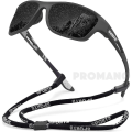 Pikkukuva 1 / 2: SHIMANO Polaroid aurinkolasit miehille, ajolasit, miesten aurinkolasit, vaelluslasit, kalastuslasit, klassiset aurinkolasit, UV400 silmälasit (FMY) Black