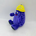 Pikkukuva 4 / 5: Grimace Shake Keltainen Hattu Pehmolelu Plushie Täytetty Eläinlelu Peli Nuken (FMY) eggplant