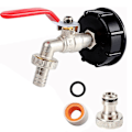 Miniatyrbild 1 av 5: IBC Container 1/2 Tum Mässing Ibc Tank Tillbehör Ibc Tank Adapter Ibc Ventil för S60X6 Vattentank 1 (FMY) As Shown