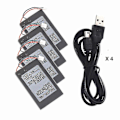 Miniatyrbillede 5 af 5: Kompatibel med PS3 PlayStation 3 Dualshock 3 Controller Batteri + Kabel CECHZC1E /CECHZC2E  (FMY) 1X Battery X 1USB Cable