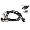 Miniatyrbillede 5 af 5: VGA til BNC Kabel RGBHV Skærmskabel VGA til RGB Kabel 3 meter VGA til 5BNC Kabel, Videokabel, HDTV Mo  (FMY)