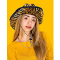 Miniatyrbillede 4 af 5: Pink Cowgirl Hat med pailletter og tiara krone til kvinder Rodeo fest hatte med hjerte (FMY) Orange black
