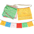Miniatyrbillede 1 af 3: Udendørs flag Lungta bønneflag Himalayansk - Tibetansk vindhest tibetansk helbredende bønneflag (FMY)