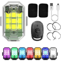 Miniatyrbilde 1 av 4: Høy lysstyrke trådløs LED-strobelys, 7 farger oppladbare blinkende lys (FMY) 1Pack
