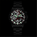 Miniatyrbillede 4 af 4: Herre Ur Klassisk Rustfrit Stål Kvarts Lysende Luksus Armbåndsur Vandafvisende (FMY) black steel with black backg