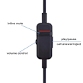 Miniatyrbilde 2 av 5: OFC erstatningskabel forlengelsesledning for Beyerdynamic MMX300 MMX 300 2. generasjons spillhodesett med mikrofondemping og volumkontroll (FMY)