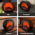Miniatyrbillede 2 af 5: 1 Flamme Pejslampe, Simuleret Kul Flamme Lampe, Batteri og USB-drevet Retro Dekoration, Indendørs Terrasse Dekoration, Jule Thanksgiving Hal  (FMY) 1pc