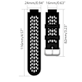 Miniatyrbillede 4 af 5: Til Approach S4/S2 Loop-justerbar armbånd silikone rem - Udskift ingen mellemrum rem  (FMY) Black