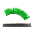 Miniatyrbilde 1 av 5: Kaesi Klippbar Hjelm Parykk Avtakbar Høytemperatur Silke Lys Farge Hjelm Mohawk Hjelm Tilbehør (FMY) Light Green