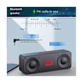 Pikkukuva 2 / 5: Kannettava FM-radio langaton Bluetooth 5.0 TWS -kaiutin Mini MP3-musiikkisoitin tukee TF-korttia U-levyä U BlackRed
