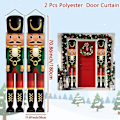Miniatyrbild 1 av 5: Nötkrackare Soldat Banner Juldörrgardin Glad Jul Dekoration För Hemmet 2023 Jul Navidad Natal Nyårsgåvor (FMY) 2