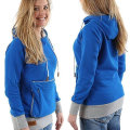 Miniatyrbild 1 av 3: Hoodie med husdjursfickor för hundar och katter för unisex Hoodie Hu Pocket  (FMY) BLUE S