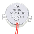 Miniatyrbild 4 av 5: Tyc Synkron Synkronmotor AC 12V 5-6rpm 50-60Hz CCW 4W Fp (FMY)
