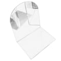 Miniatyrbild 4 av 5: 1 Par Bokstöd Tjock Non-Slip Transparent Akryl Dekorativt Tungt Bokstöd För Student Kontor L-Formad (FMY) White