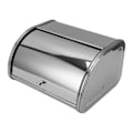 Miniatyrbilde 1 av 5: Brødboks Liten Flat Side Metall Oppbevaringsboks for Brød Kake Doughnut Kjeks Mat Servise Speiloverflate  (FMY)