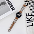 Pikkukuva 1 / 4: 20mm Denim Nahkainen Rannekoru (FMY) Black Brown Grid