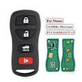 Miniatyrbild 3 av 5: 3/4 Knapp Nyckellös Fjärrkontroll Ersättning För Nissan Quest Tiida Livina X-Trail Paladin 2003 2004 2005 2006 (FMY) 3 Button
