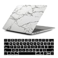 Miniatyrbilde 1 av 4: Hvit Marmormønster Deksel For Macbook Pro 13 A1706 A1708 A2159 A1989 (FMY)