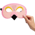 Miniatyrbillede 3 af 5: 12 Pak Filt Dyrmasker Til Børn, Jungle Safari Festgaver Til Fødselsdag (FMY)
