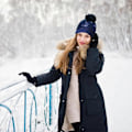 Miniatyrbillede 2 af 5: 56-58cm Herre Dame Vinterhue Med Faux Pels Pom Pom Hue Termisk Tyk Varm Vinter Beanie Hue (FMY) Multicolor