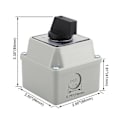 Miniatyrbilde 2 av 5: Universal Rotary Changeover Switch SZW26-20/D202.2D med Hovedbryter Eksteriør Boks 660V 20A 3 Posisjoner 2 Fase (FMY)