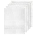 Miniatyrbillede 1 af 5: 10 stk. Mesh Plast Canvas Ark 19,6x13 tommer til Broderi Håndværk, Akryl Garn Håndværk, Strik (FMY) White