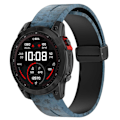 Pikkukuva 3 / 5: Tyyppi G Garmin Tactix 7 Pro/Fenix 7X/6X/6X Pro/5X Plus Musta Solki Kellon Ranneke 26mm Silikoni (FMY) Multicolor Style H