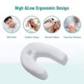 Miniatyrbilde 5 av 5: U-Formet Side Sleeper Pro Air Nakke- og Ryggpute Terapeutiske Solide Puter C NDA (FMY)