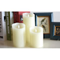 Miniatyrbillede 2 af 5: USB Genopladelige Flammeløse Elektriske Lys Ivory Dripless Paraffinvoks Dansende Bevægelig Væge Søjlelys Hjem Bar Bryllup Jul (FMY) 1pc 12.5CM only