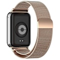 Miniatyrbillede 2 af 5: For Xiaomi Smart Band 8 Pro udskiftningsarmbånd magnetisk metal Milanese urrem (FMY) Pink gold Xiaomi Smart Band 8 Pro
