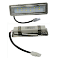 Miniatyrbillede 4 af 5: 2-delt rektangulær emhættelys panel 15W 120mm 12V DC 230V ventilationspære køkkenfilterlampe 20W halogenækvivalent (FMY)