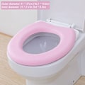 Pikkukuva 4 / 5: WC-istuimen pehmuste vedenpitävä pehmeä WC-istuimen päällinen kestävä lämmin pehmeä tyyny kylpyhuoneen WC:hen (FMY) Blue