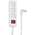 Miniatyrbillede 1 af 4: Stikdåse 3-vejs med afbryder, 3m, Hvid, 1800w, EU-stik  (FMY)