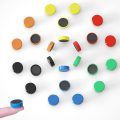 Miniatyrbillede 3 af 5: Pakke med 60 magneter, Hvidtavlemagneter, Magneter til magnetisk tavle, Magneter, Køleskab, Farverige runde magneter, Stærke Y (FMY) mixed color