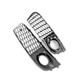 Pikkukuva 3 / 4: Mesh-sumuvalon kehys sumuvalon säleikkö A4 B8 Rs4 2009-2012 kiiltävä musta 8kd807682 8kd807681  (FMY)