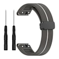Miniatyrbilde 2 av 5: Urklokkebånd i svart spenne med dobbel farge for Garmin Tactix 7 Pro/Fenix 7X/6X/6X Pro/5X Plus 26 mm (FMY) Multicolor Style C Garmin Tactix 7 Pro