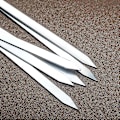 Miniatyrbillede 3 af 3: 6 stk. Grillspyd, Spyd på 55 cm Rustfrit Stål med (FMY)