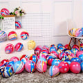 Miniatyrbild 3 av 5: [Snabb leverans] 100 Vibrerande Färgglada Latex Vortex Ballonger - Festdekorationer för Födelsedagar, Bröllop och Firanden - Perfekt för Tie Dye (FMY) 100pcs