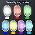 Pikkukuva 2 / 5: Langallinen Langaton LED-Stroboskoolivalo, 7 Väriä Stroboskoolivalot USB-Lataus, Langaton LED-Stroboskoolivalo (FMY) color04 4 lights with remote control