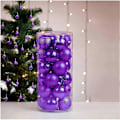 Miniatyrbilde 2 av 4: 24 stk Julekulepynt Julekule Sett Pynt Matt Blank Julekulepynt 2024 Kompatibel med Julgrankule 118  (FMY) Purple