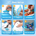 Miniatyrbild 4 av 4: ane Leksaker för flickor 3+ år - 360 Graders Rotationsflygplan med LED-blinkande ljus & Musikljud, Perfekt Barbie Flygplan för Todd Present (FMY) Blue -